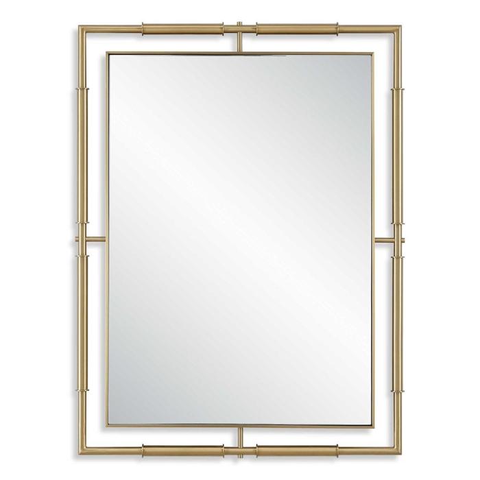 Uttermost It's All Connected Rectangle Brass Mirror 1