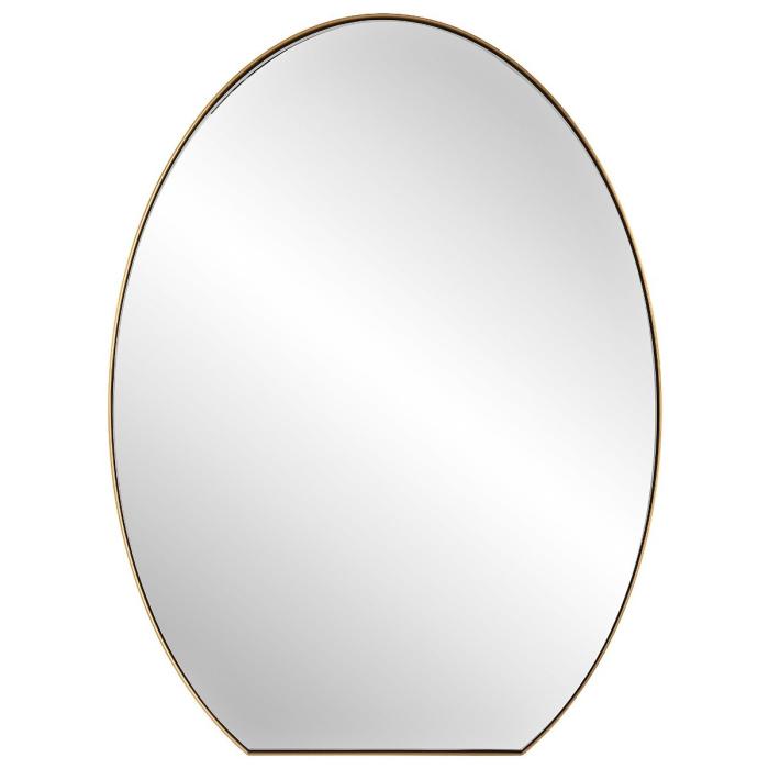 Uttermost Cabell Brass Oval Mirror 1