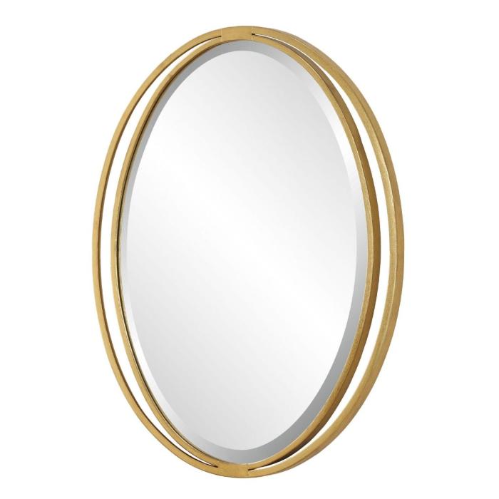 Uttermost Rhodes Gold Oval Mirror 1