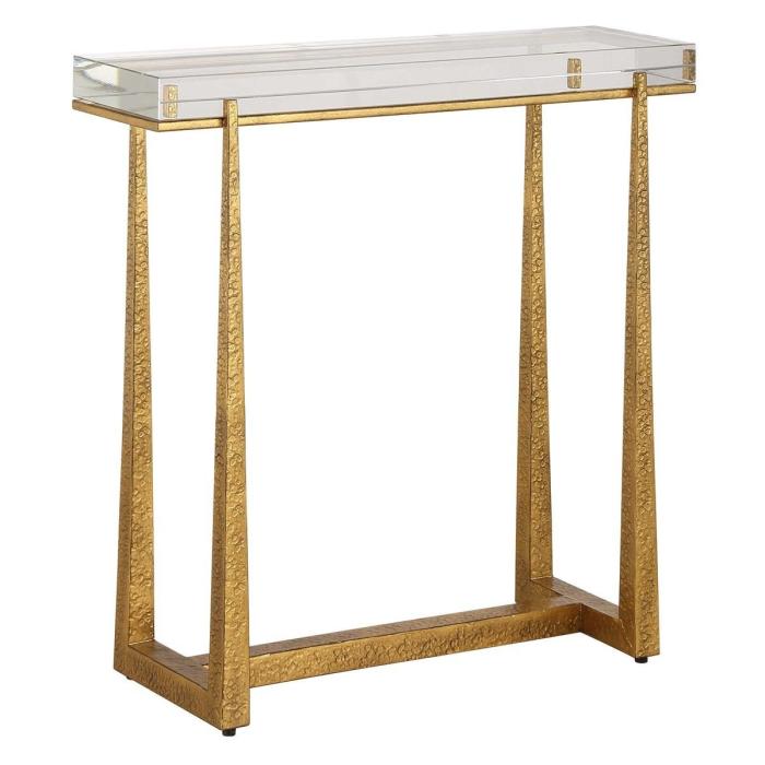 Uttermost Midas Thick Crystal Accent Table 1