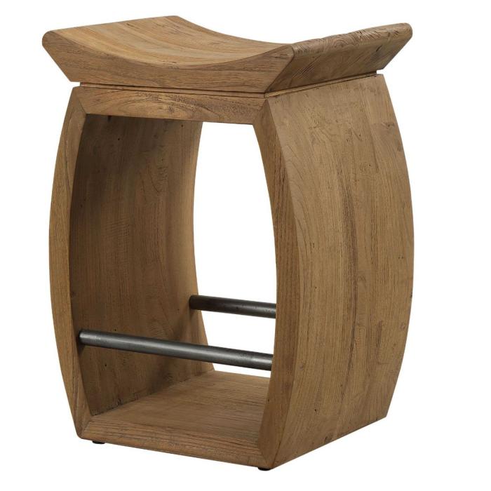 Uttermost Connor Modern Wood Counter Stool 1
