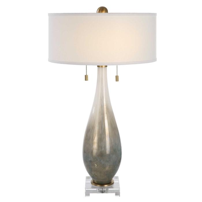 Uttermost Cardoni Bronze Glass Table Lamp 1