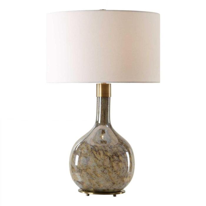 Uttermost Rhine Brown Glass Table Lamp 1