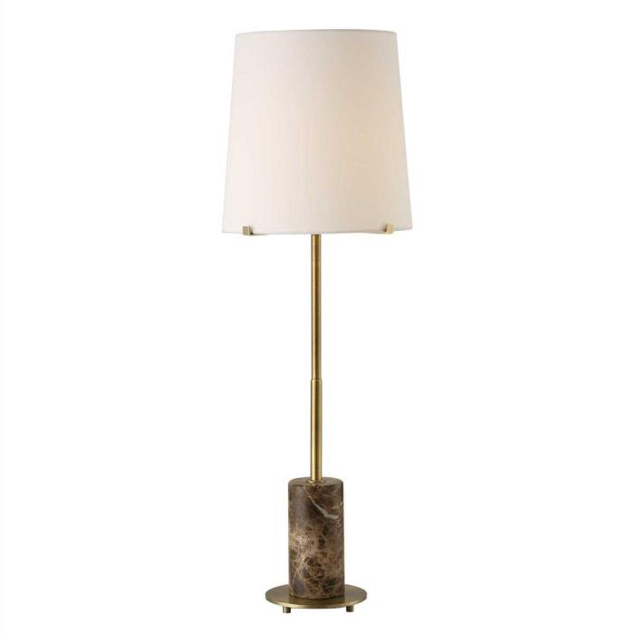 Uttermost Sepia Brown Marble Buffet Lamp 1