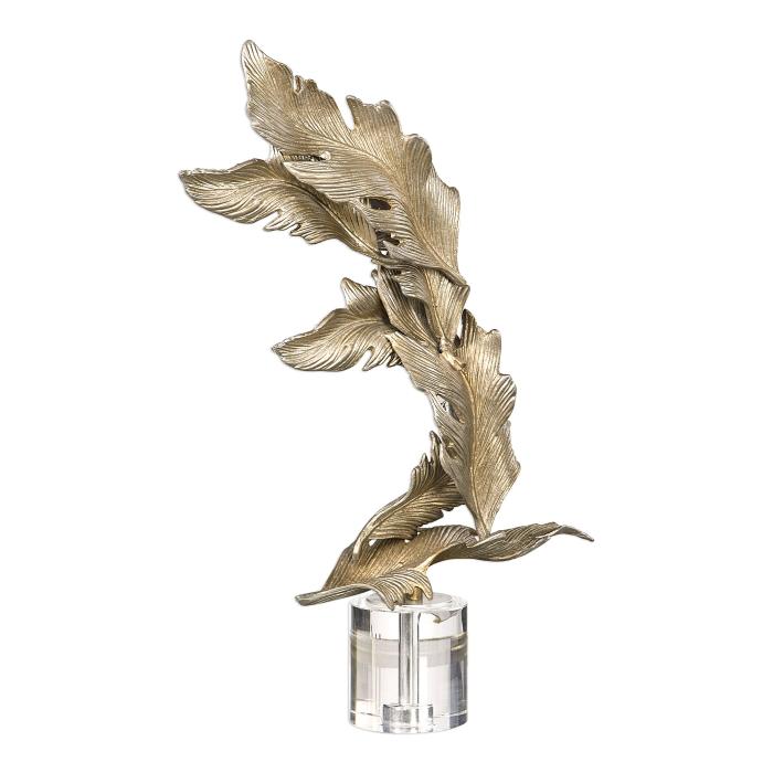 Uttermost  Fall Leaves Champagne Sculpture 1