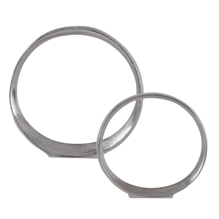 Uttermost  Orbits Nickel Ring Sculptures, S/2 1