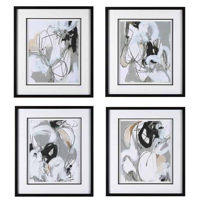 Uttermost  Tangled Threads Abstract Framed Prints, S/4 1
