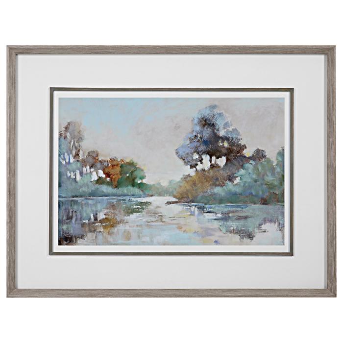 Uttermost  Morning Lake Watercolor Framed Print 1