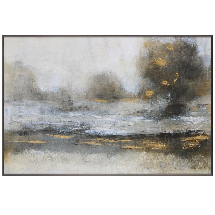 Uttermost  Gilt Misty Landscape Framed Print 1