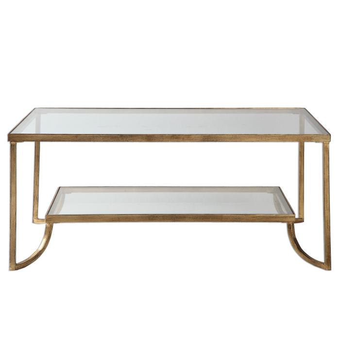 Uttermost  Katina Gold Leaf Coffee Table 1
