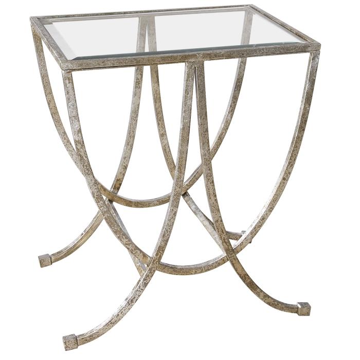 Uttermost  Marta Antiqued Silver Side Table 1