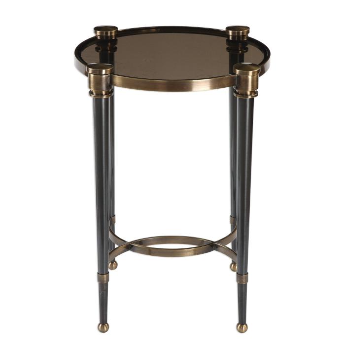 Uttermost  Thora Brushed Black Accent Table 1