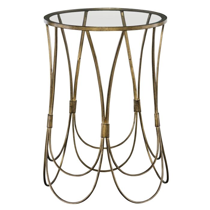 Uttermost  Kalindra Gold Accent Table 1
