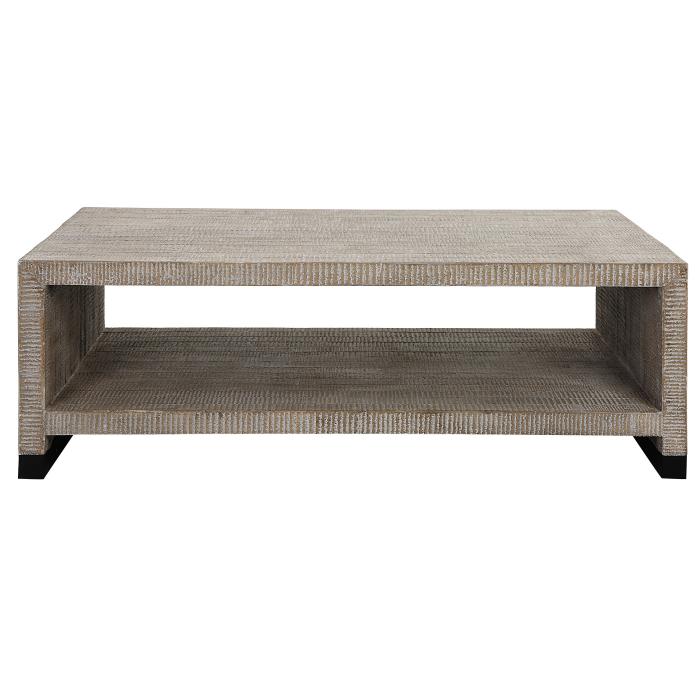 Uttermost  Bosk White Washed Coffee Table 1