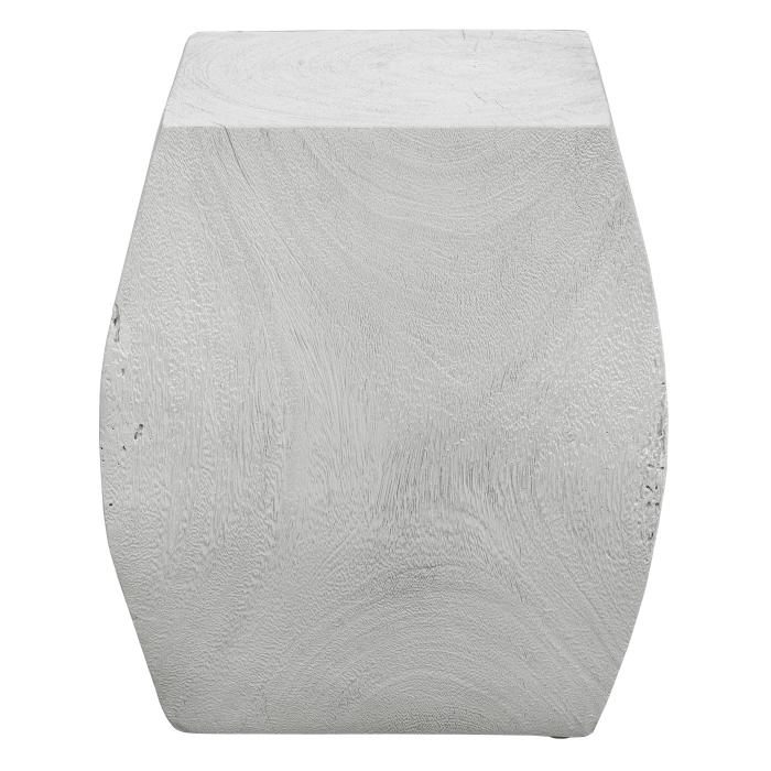 Uttermost  Grove Ivory Wooden Accent Stool 1