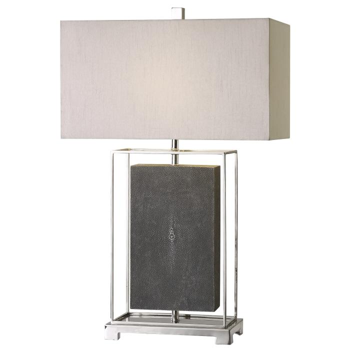 Uttermost  Sakana Gray Textured Table Lamp 1