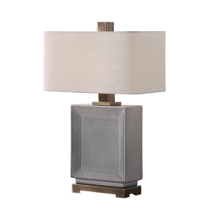 Uttermost  Abbot Crackled Gray Table Lamp 1