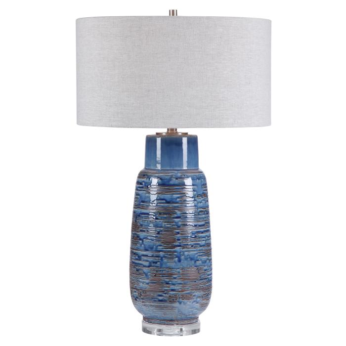Uttermost  Magellan Blue Table Lamp 1