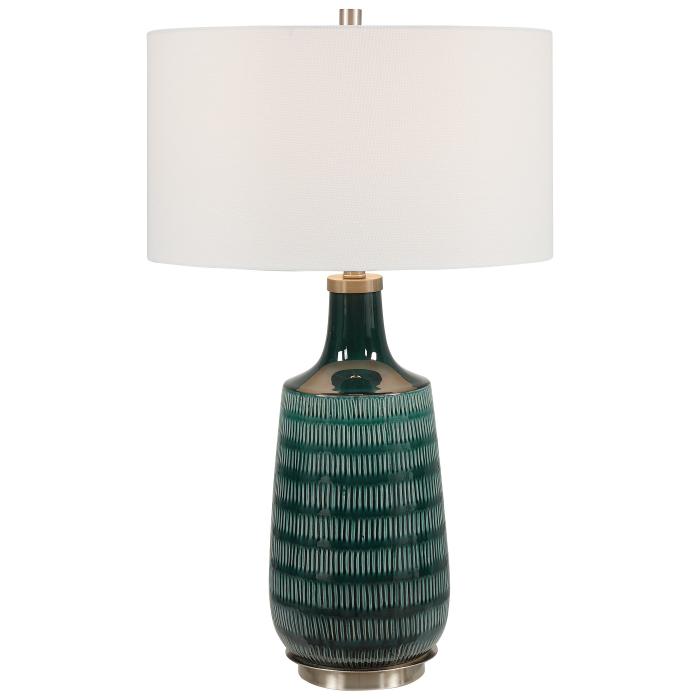 Uttermost  Scouts Deep Green Table Lamp 1