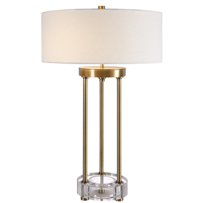 Uttermost  Pantheon Brass Rod Table Lamp 1