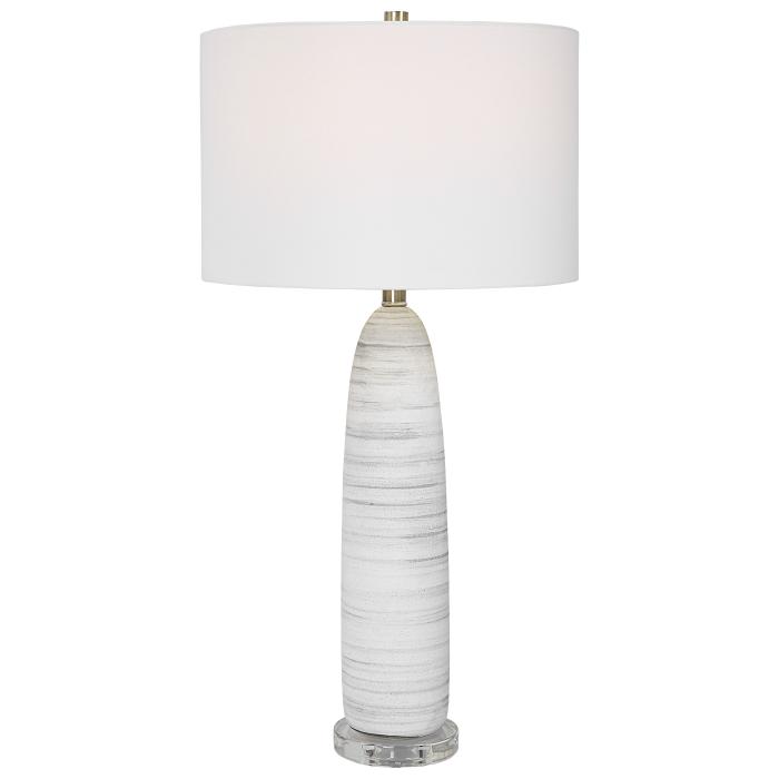 Uttermost  Levadia Matte White Table Lamp 1