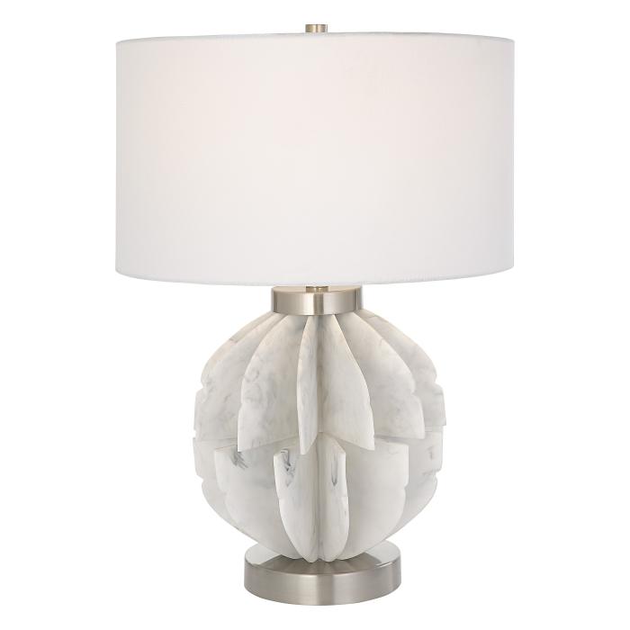 Uttermost  Repetition White Marble Table Lamp 1