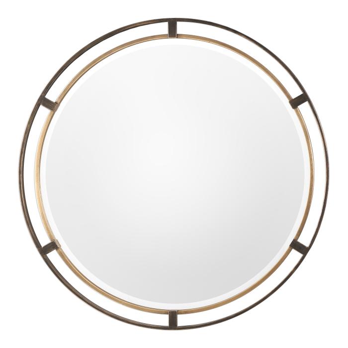 Uttermost  Carrizo Bronze Round Mirror 1