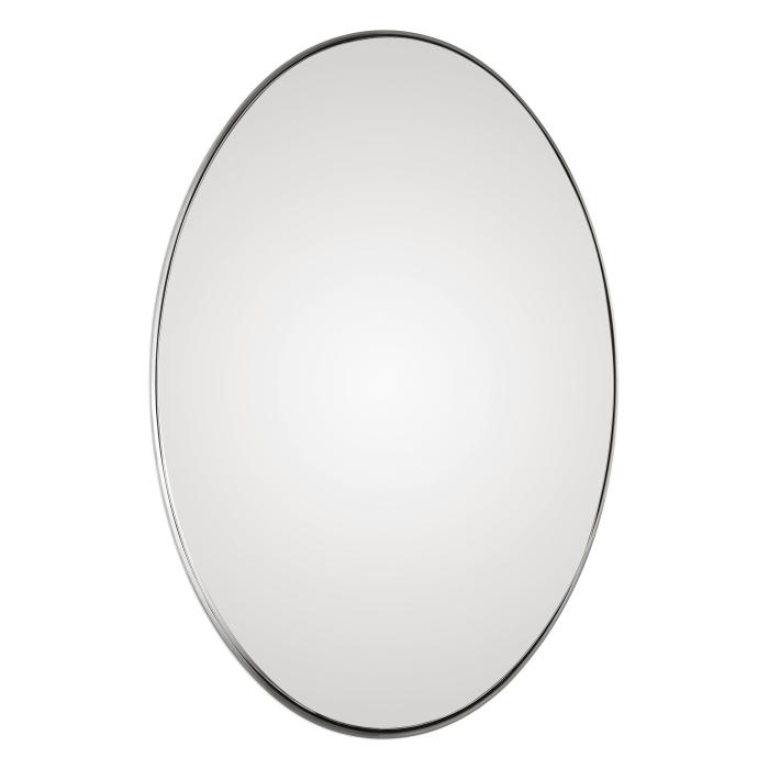 Uttermost  Pursley Brushed Nickel Oval Mirror 1