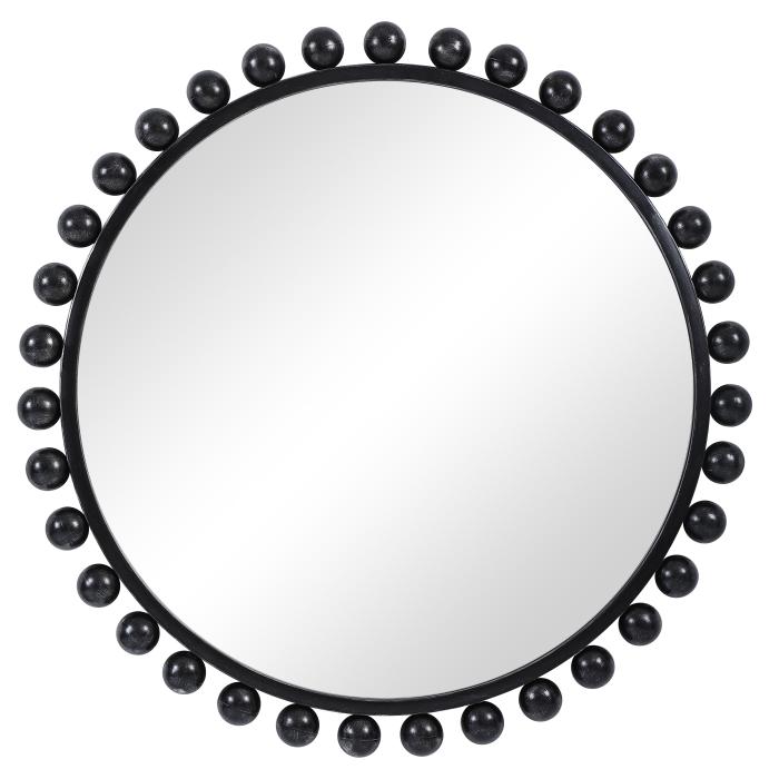Uttermost  Cyra Black Round Mirror 1