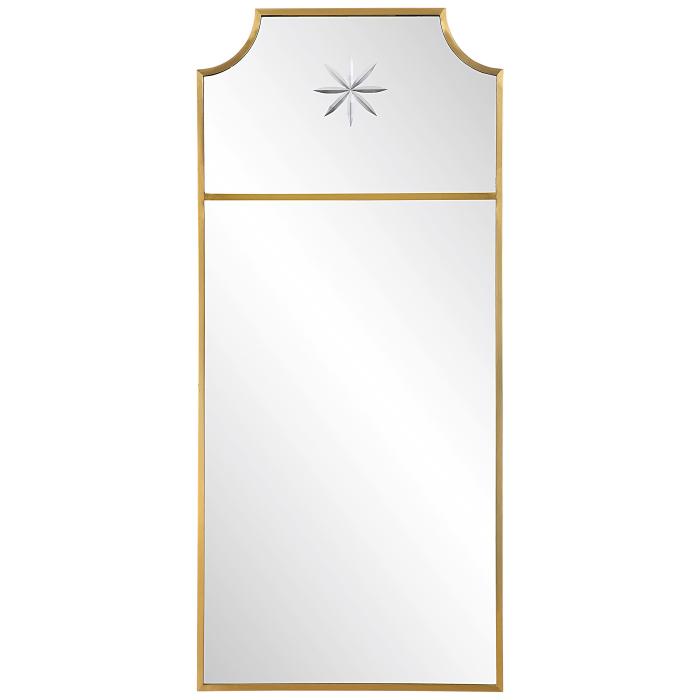 Uttermost  Caddington Tall Brass Mirror 1