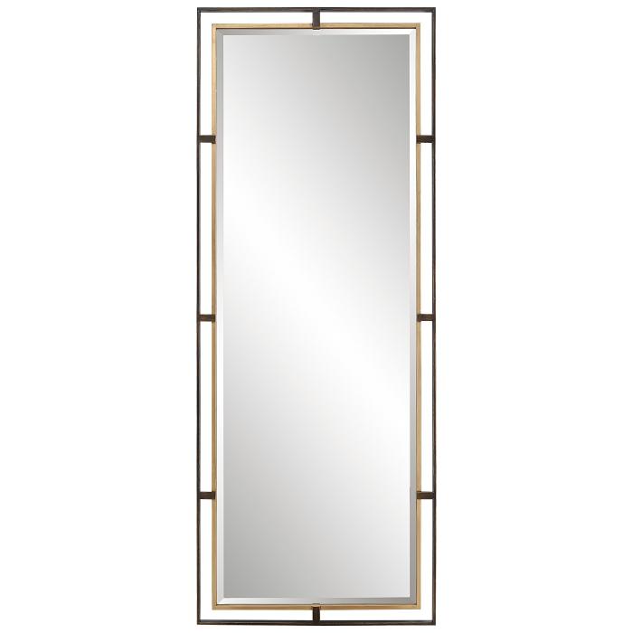 Uttermost  Carrizo Tall Bronze & Gold Mirror 1