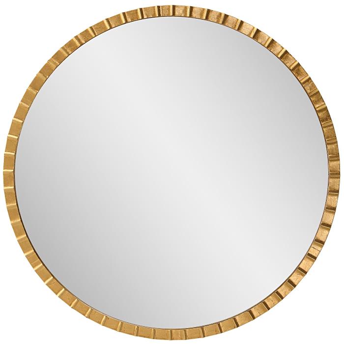 Uttermost  Dandridge Gold Round Mirror 1