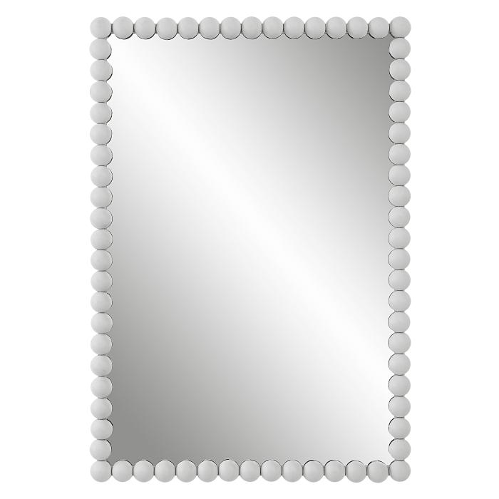 Uttermost  Serna White Vanity Mirror 1