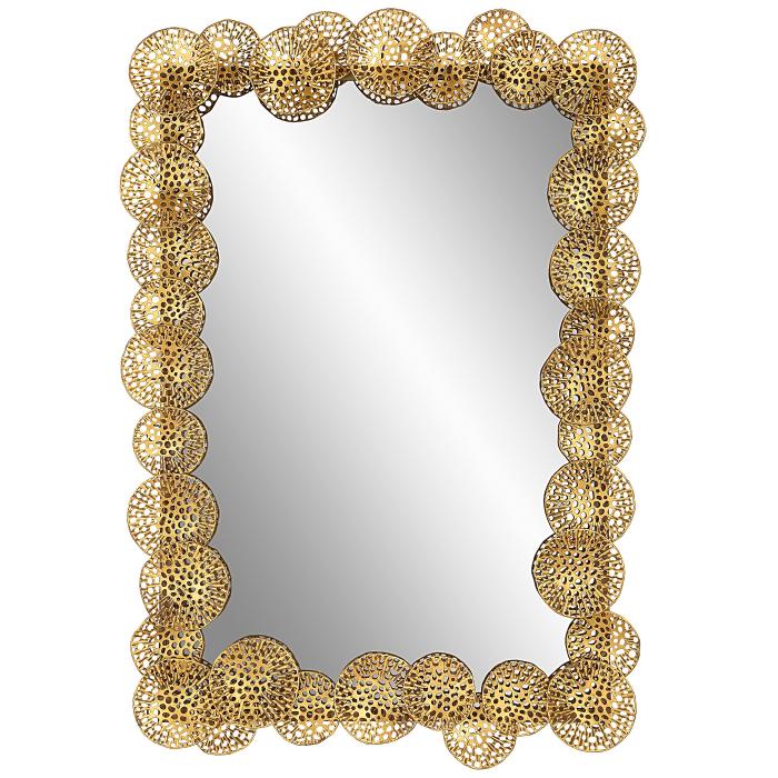 Uttermost  Ripley Gold Lotus Mirror 1