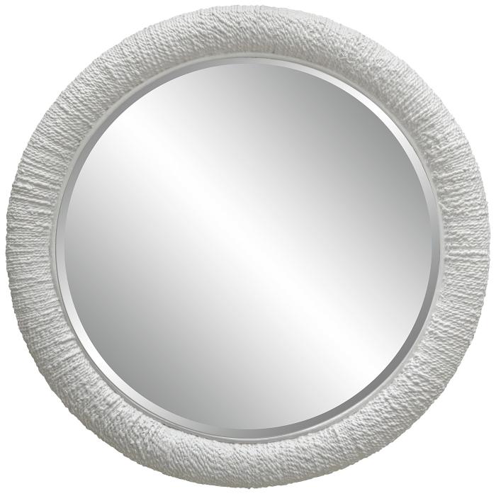 Uttermost  Mariner White Round Mirror 1