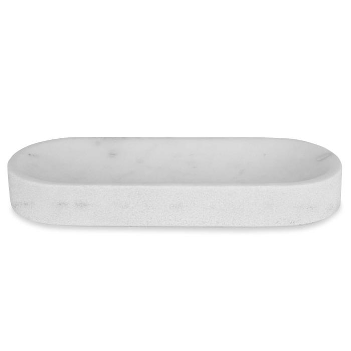 Black Label Big Pill Bowl/Tray - White Marble 1