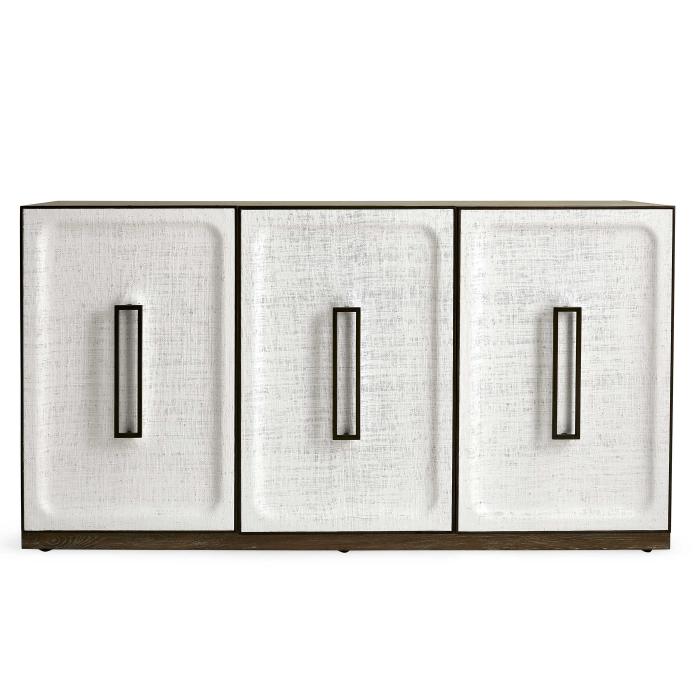 Black Label White Linen 3 Door Cabinet 1