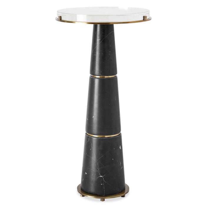 Black Label Stop Traffic Accent Table 1