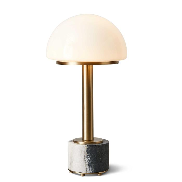 Black Label Mushroom Mini Lamp - Panda Marble 1