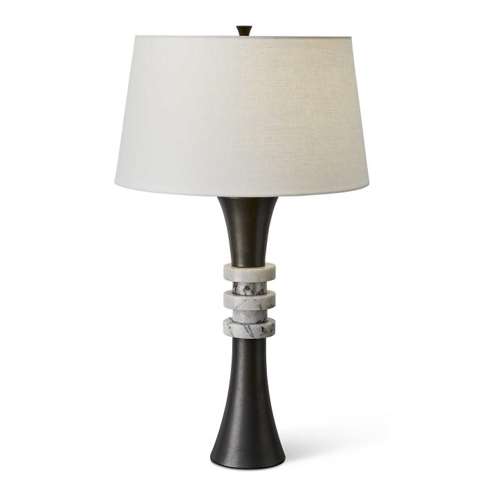 Black Label Banded Table Lamp - Onyx 1