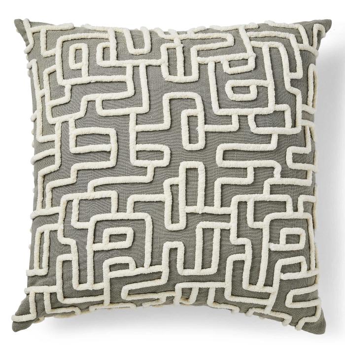 Black Label Labyrinth Cushion - Gray 1