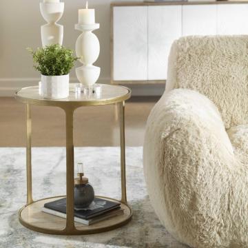 Clench Brass Side Table