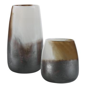  Desert Wind Glass Vases, S/2
