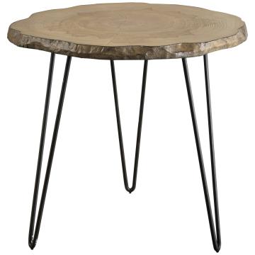  Runay Wood Slab Side Table