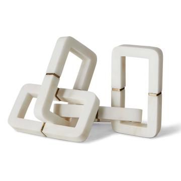Connection Sculpture - White Marble