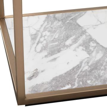 Floating Plane Etagere - Marble/Brass