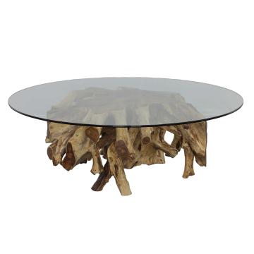 Center Root Coffee Table - Round, 56 Glass 2 CARTONS