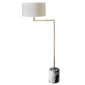 Pivot Floor Lamp - Panda Marble/Brass