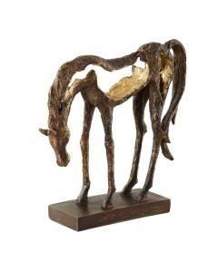 Openly Grazing Horse Sculpture