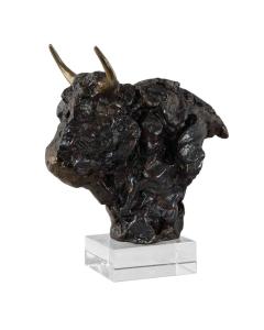 Bison Bust Bronze Sculpture